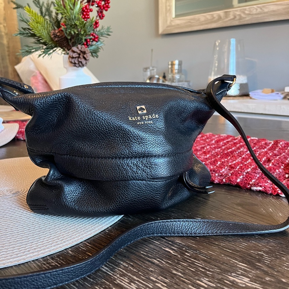 Kate Spade Black Leather Crossbody Bag